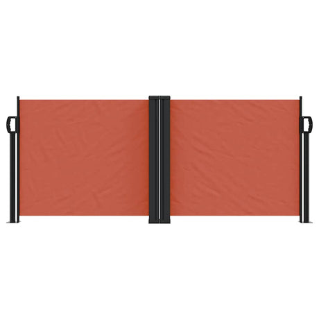 Vidaxx udtrækbar vindskærm 100x600 cm terracotta farvet