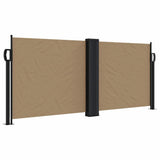 Vidaxx udtrækbar vindskærm 100x600 cm taupe