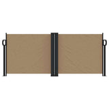 Vidaxx udtrækbar vindskærm 100x600 cm taupe