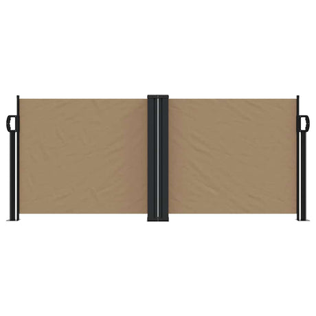 Vidaxx udtrækbar vindskærm 100x600 cm taupe