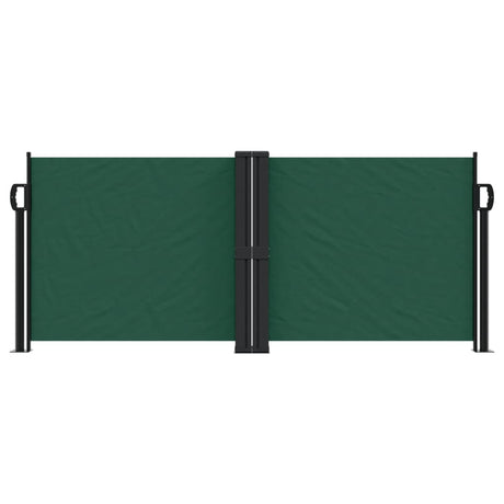 Vidaxx udtrækbar vindskærm 100x600 cm mørkegrøn