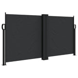 Vidaxx udtrækbar vindskærm 120x600 cm sort
