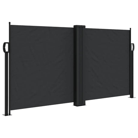 Vidaxx udtrækbar vindskærm 120x600 cm sort