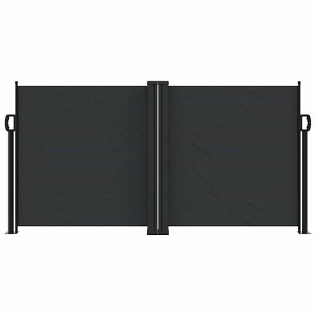 Vidaxx udtrækbar vindskærm 120x600 cm sort