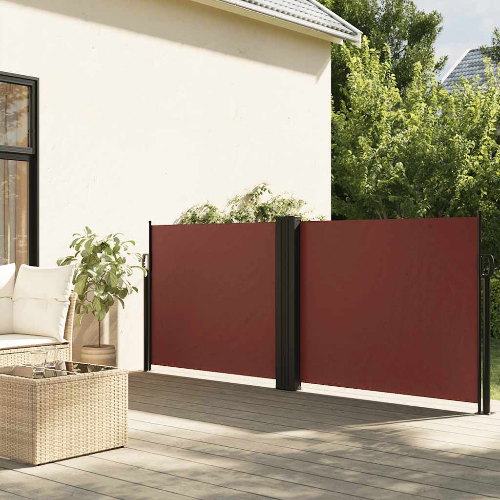 Vidaxx udtrækbar vindskærm 120x600 cm brun