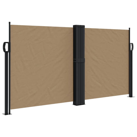 Vidaxx udtrækbar vindskærm 120x600 cm taupe