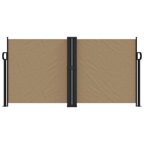 Vidaxx udtrækbar vindskærm 120x600 cm taupe