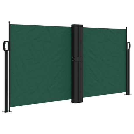 Vidaxx udtrækbar vindskærm 120x600 cm mørkegrøn