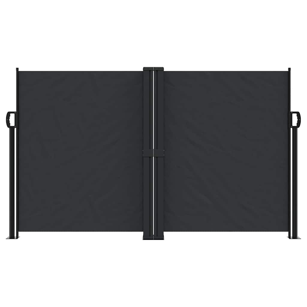 Vidaxx udtrækbar vindskærm 140x600 cm sort