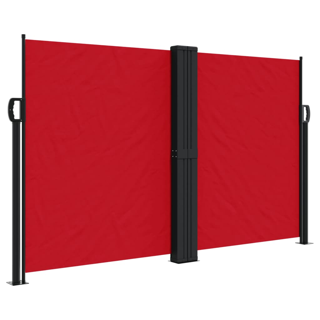 Vidaxx udtrækbar vindskærm 140x600 cm rød