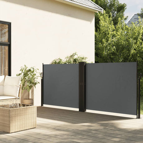 Vidaxx udtrækbar vindskærm 140x600 cm antracit