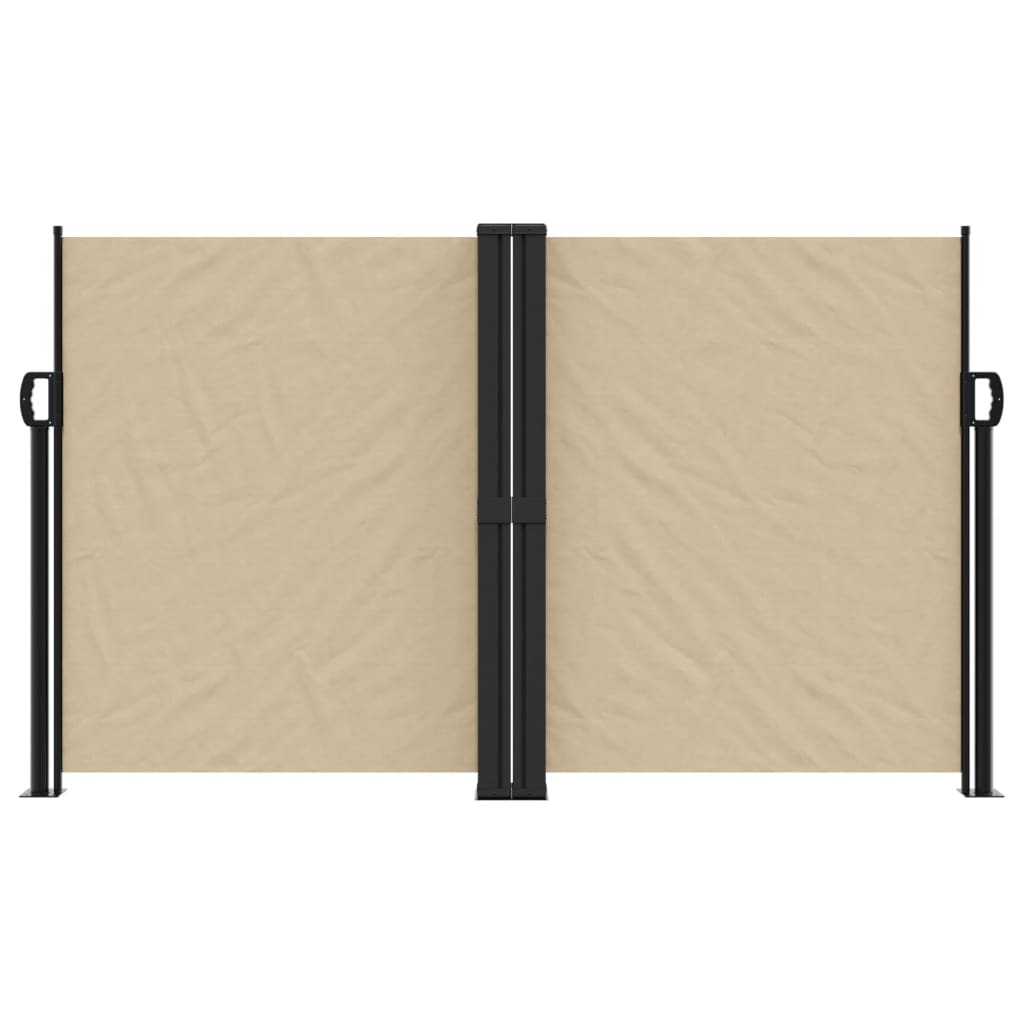 Vidaxx udtrækbar vindskærm 140x600 cm beige