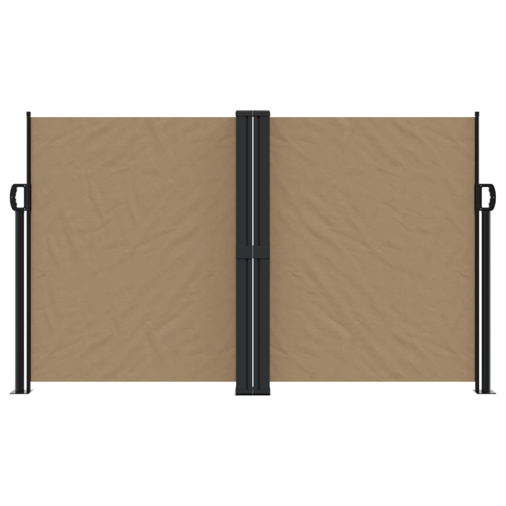 Vidaxx udtrækbar vindskærm 140x600 cm taupe
