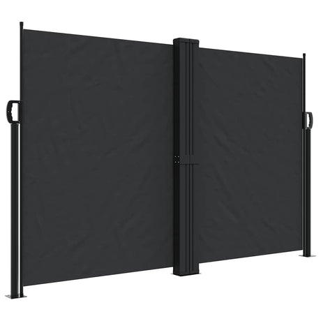 Vidaxx udtrækbar vindskærm 160x600 cm sort