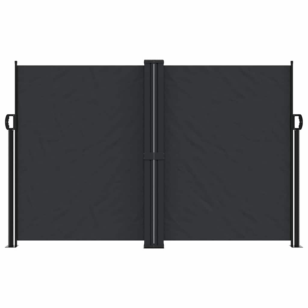 Vidaxx udtrækbar vindskærm 160x600 cm sort