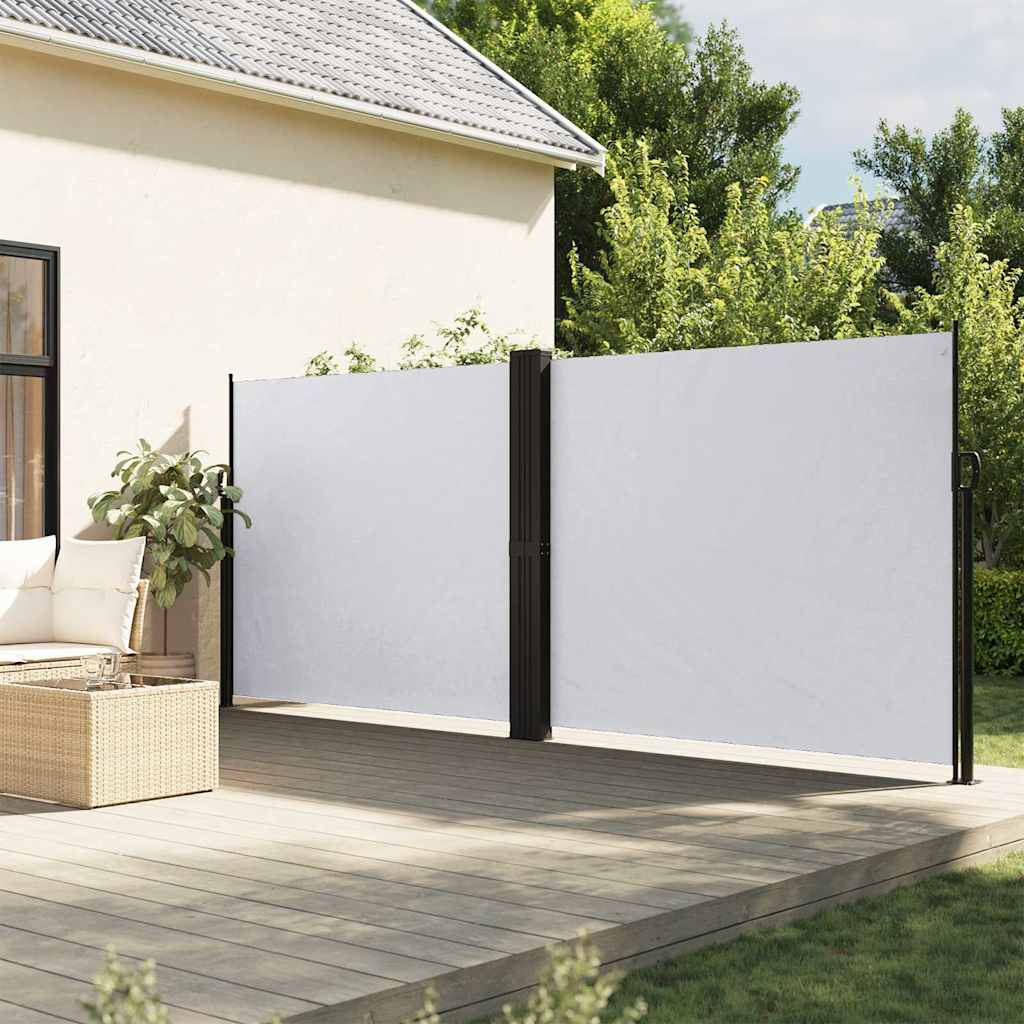 Vidaxx udtrækbar vindskærm 160x600 cm hvid