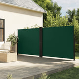 Vidaxx udtrækbar vindskærm 160x600 cm mørkegrøn