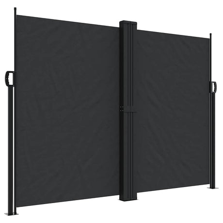 Vidaxx udtrækbar vindskærm 180x600 cm sort