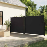 Vidaxx udtrækbar vindskærm 180x600 cm sort