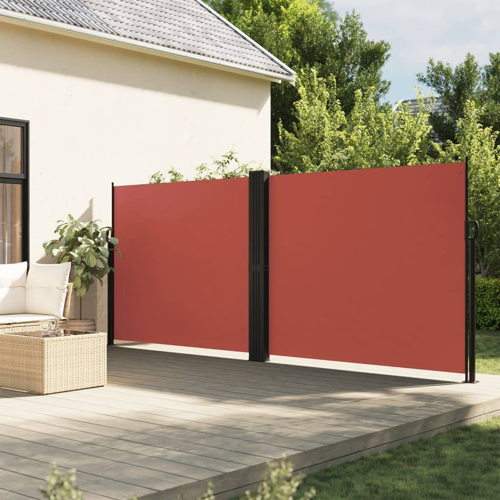 Vidaxx udtrækbar vindskærm 180x600 cm terracotta