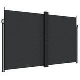 Vidaxx udtrækbar vindskærm 200x600 cm sort