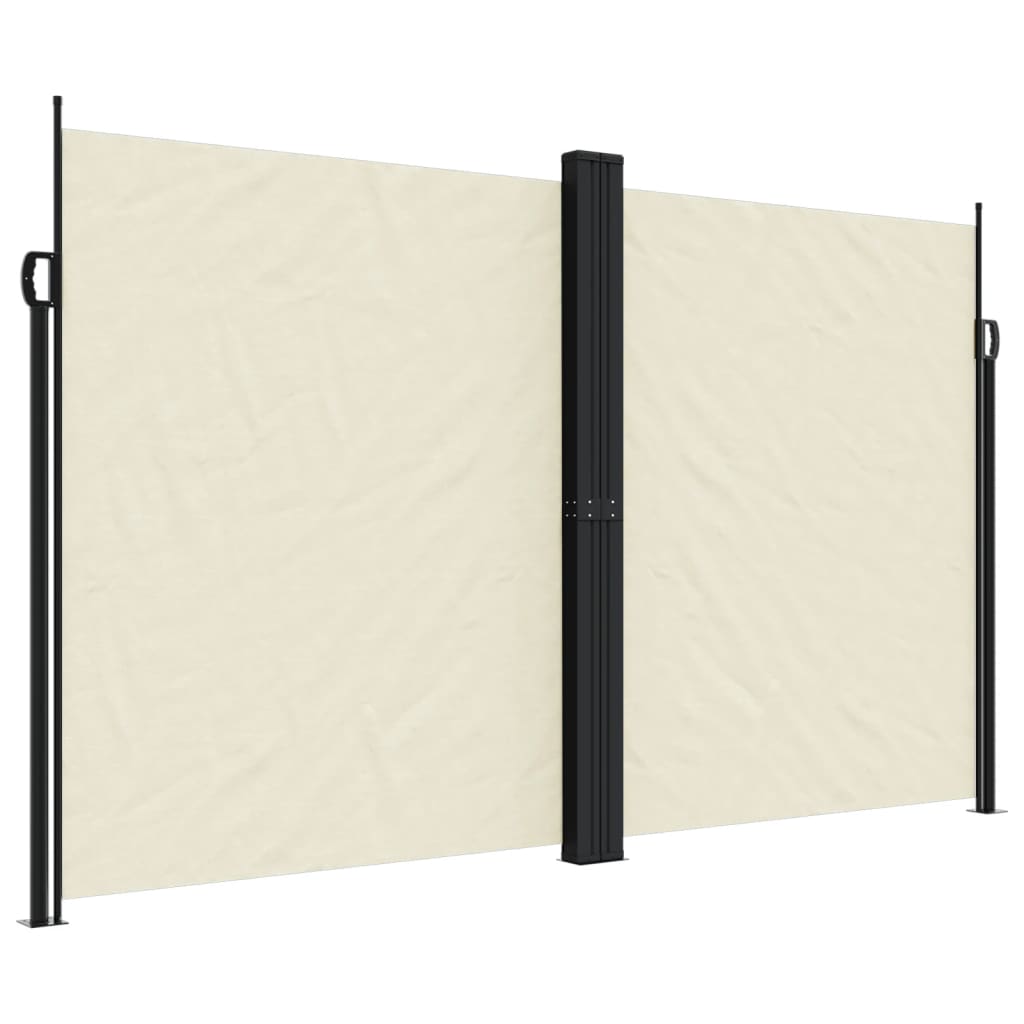 Vidaxx udtrækbar vindskærm 200x600 cm cremefarvet