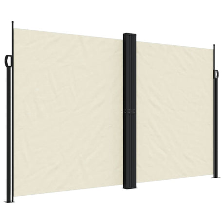 Vidaxx udtrækbar vindskærm 200x600 cm cremefarvet