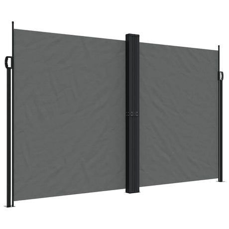 Vidaxx udtrækbar vindskærm 200x600 cm antracit