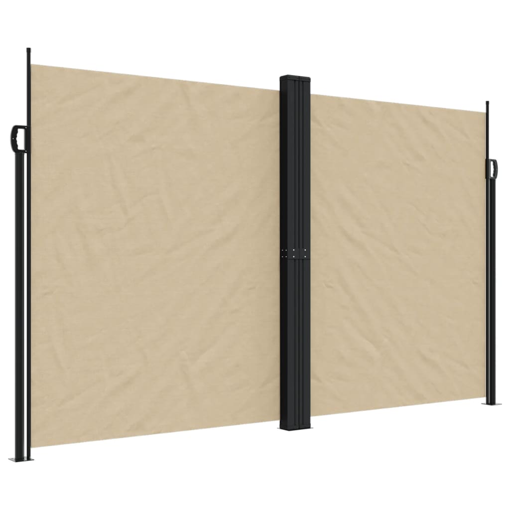Vidaxx udtrækbar vindskærm 200x600 cm beige