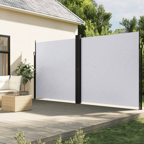 Vidaxx udtrækbar vindskærm 200x600 cm hvid