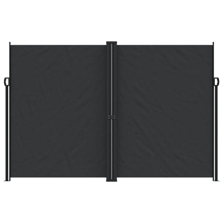 Vidaxx udtrækbar vindskærm 220x600 cm sort