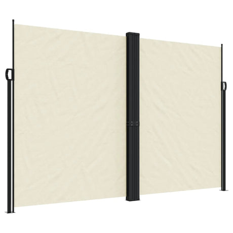 Vidaxx udtrækbar vindskærm 220x600 cm cremefarvet
