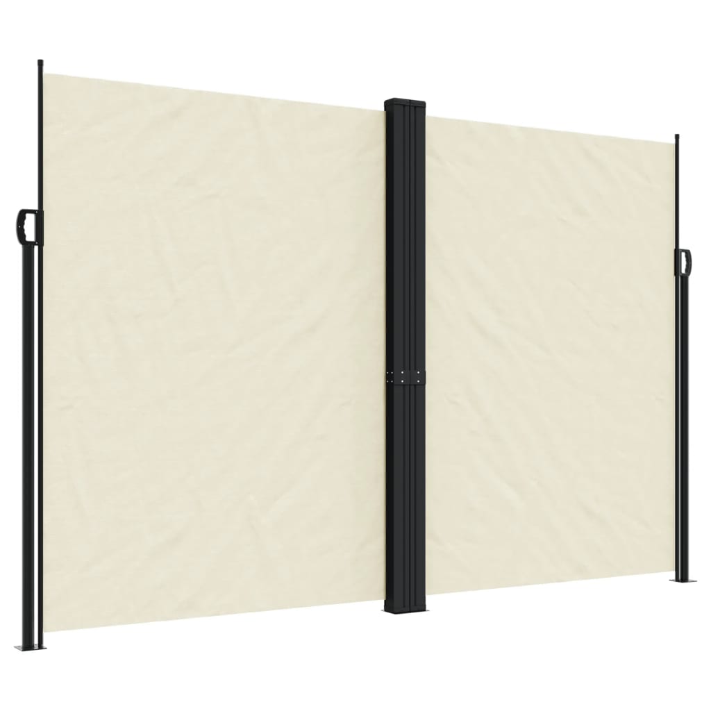 Vidaxx udtrækbar vindskærm 220x600 cm cremefarvet