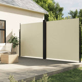 Vidaxx udtrækbar vindskærm 220x600 cm cremefarvet