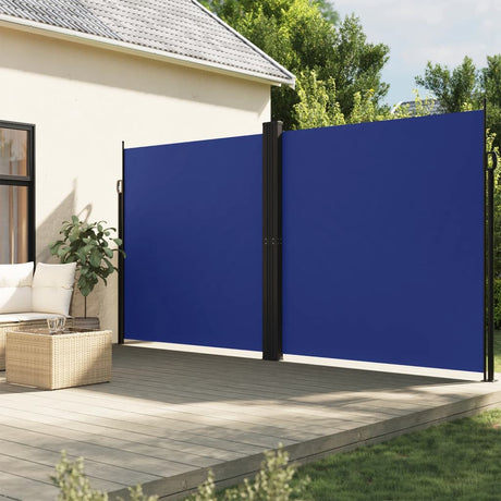 Vidaxx udtrækbar vindskærm 220x600 cm blå