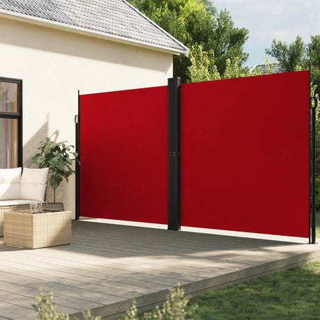 Vidaxx udtrækbar vindskærm 220x600 cm rød