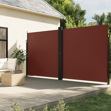 Vidaxx udtrækbar vindskærm 220x600 cm brun