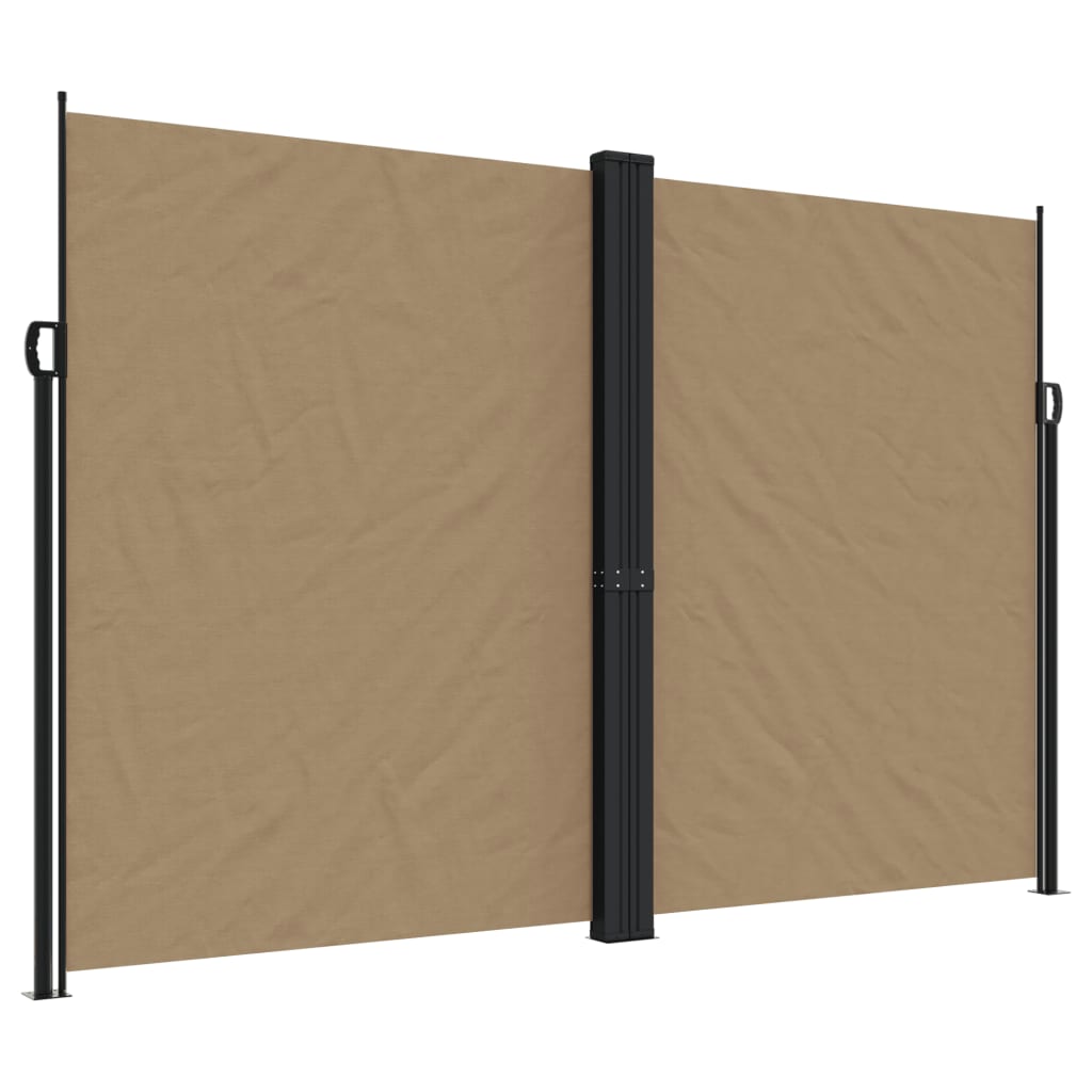 Vidaxx udtrækbar vindskærm 220x600 cm taupe