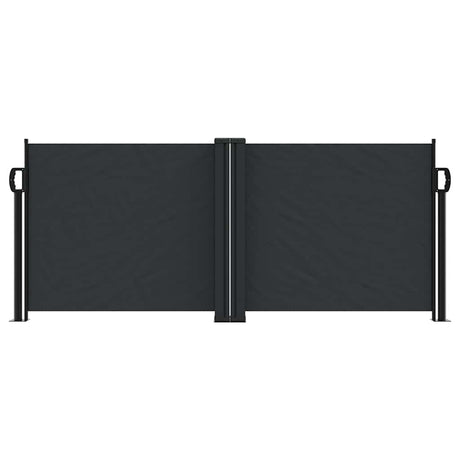 Vidaxx udtrækbar vindskærm 100x1000 cm sort