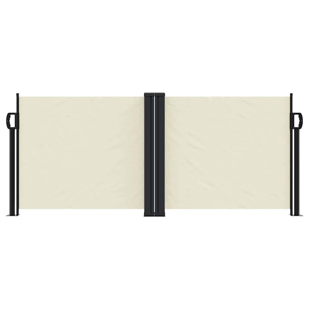 Vidaxx udtrækbar vindskærm 100x1000 cm creme