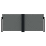 Vidaxx udtrækbar vindskærm 100x1000 cm antracit