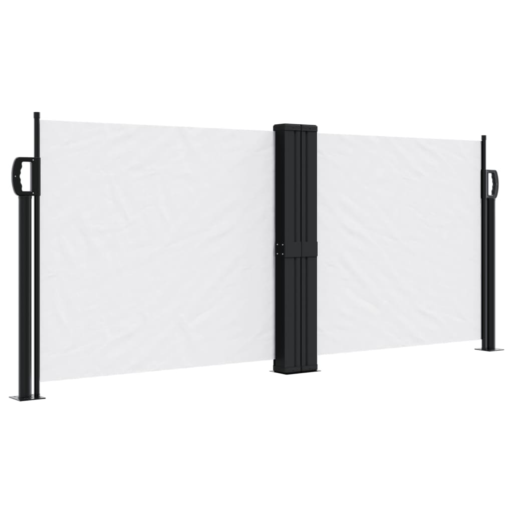 Vidaxx udtrækbar vindskærm 100x1000 cm hvid