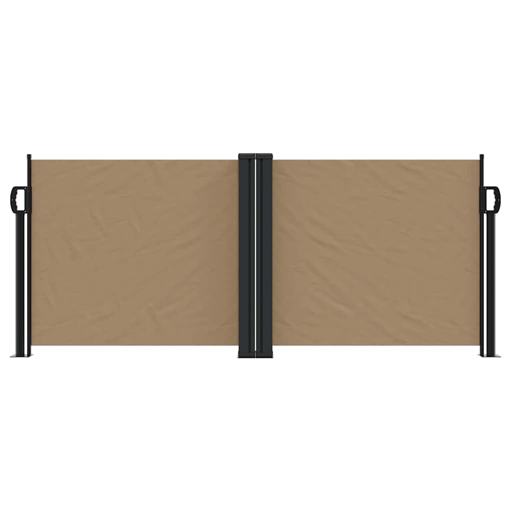 Vidaxx udtrækbar vindskærm 100x1000 cm taupe