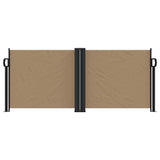 Vidaxx udtrækbar vindskærm 100x1000 cm taupe