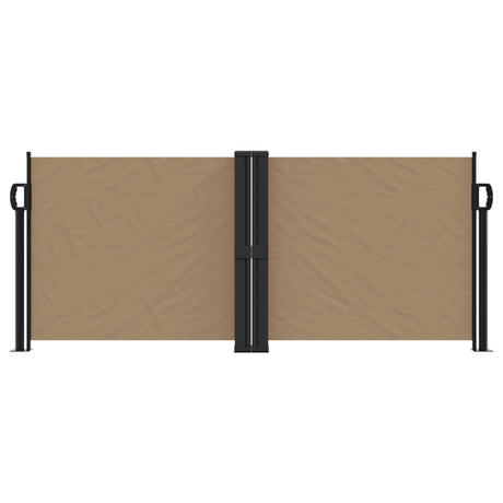 Vidaxx udtrækbar vindskærm 100x1000 cm taupe
