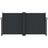 Vidaxx udtrækbar vindskærm 120x1000 cm sort