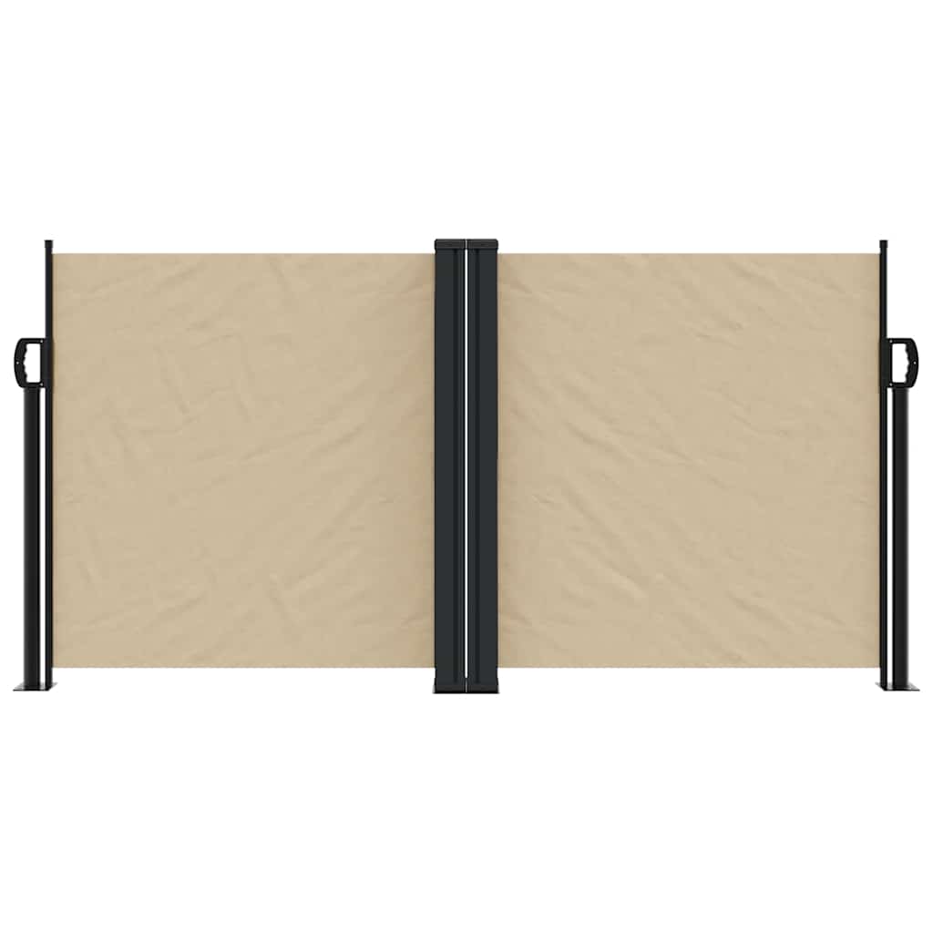 Vidaxx udtrækbar vindskærm 120x1000 cm beige