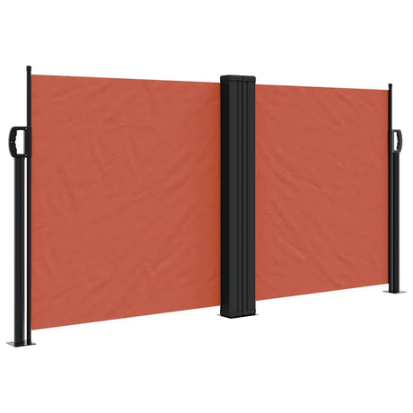 Vidaxx udtrækbar vindskærm 120x1000 cm terracotta farvet