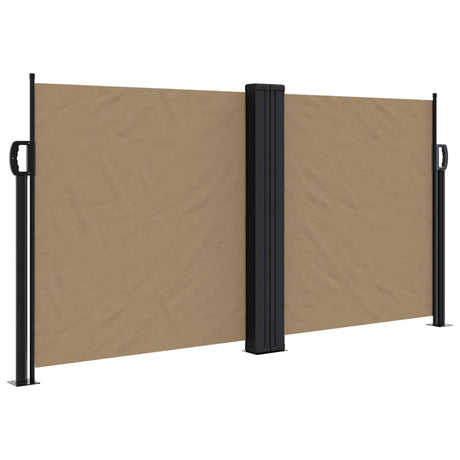 Vidaxx udtrækbar vindskærm 120x1000 cm taupe