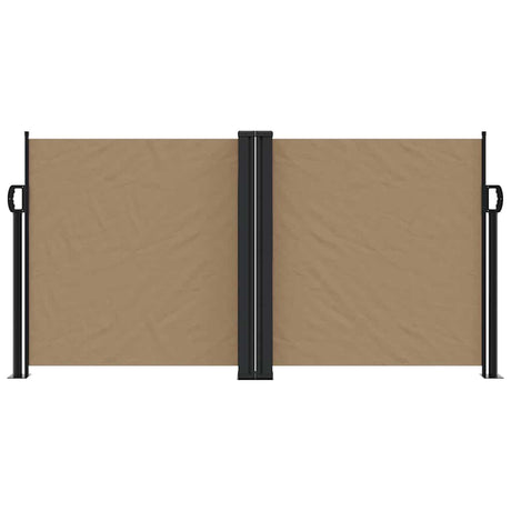 Vidaxx udtrækbar vindskærm 120x1000 cm taupe